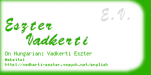 eszter vadkerti business card